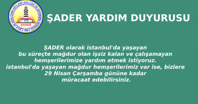 ŞADER’den Şilelilere Maddi Destek